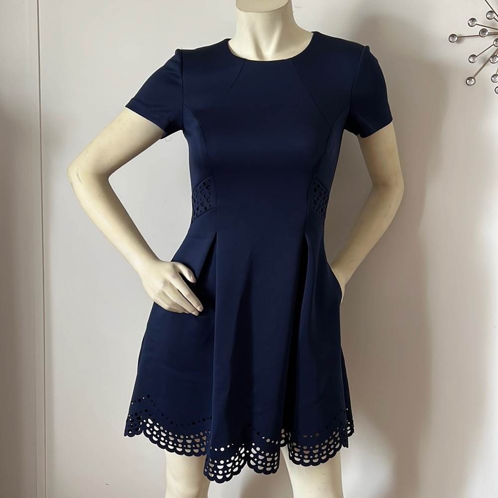 VINCE CAMUTO A-line, Pleated Dress
